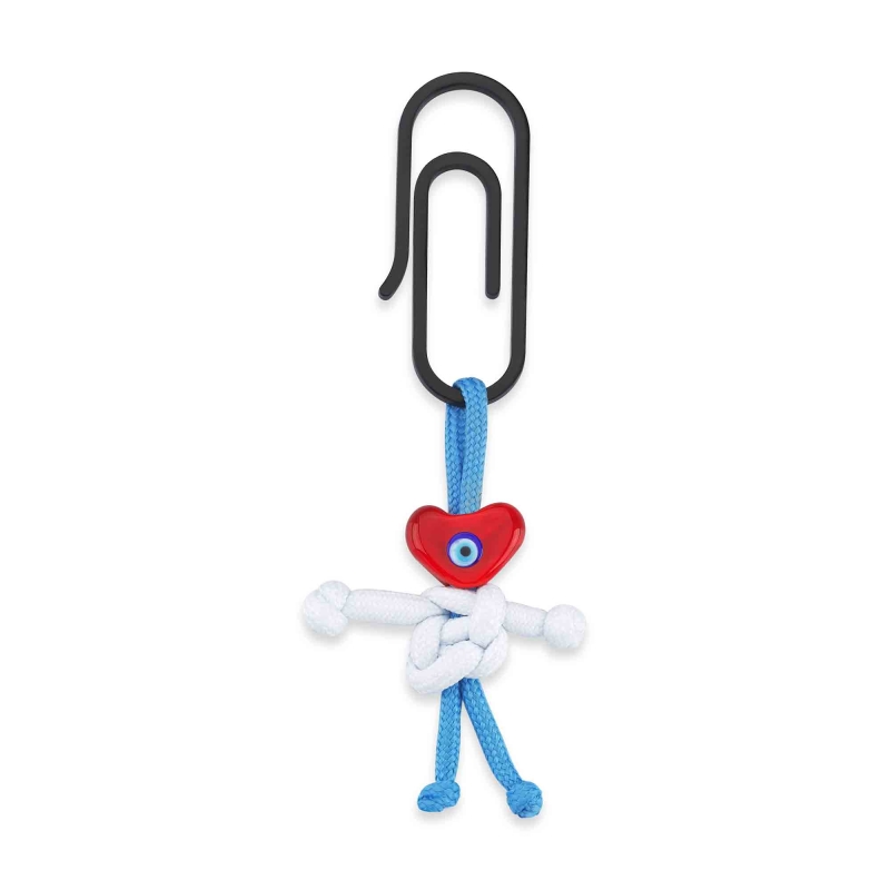 Müzedenal - Act Kalp Anahtarlık Açık Mavi