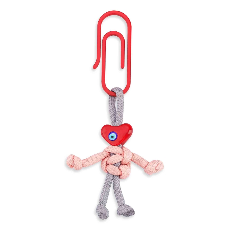 Müzedenal - Act Kalp Anahtarlık Gri