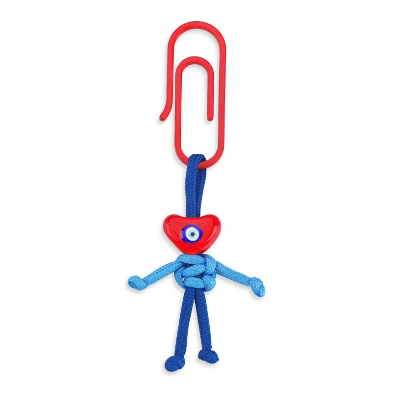 Müzedenal - Act Kalp Anahtarlık Koyu Mavi