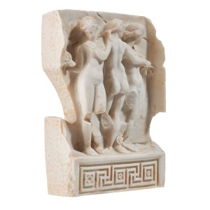 Afrodisias Üç Güzeller Krem Heykel - Thumbnail