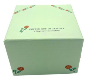 Atatürk'ün Dua Yazılı Kahve Fincanı - Thumbnail
