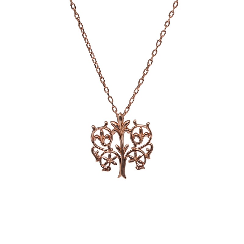 Ayasofya Tavan Desenli Rose Kolye
