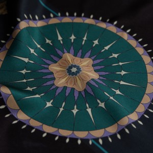 ELCIELA İPEK FULAR KRİSTAL EKSEN 90X90 - Thumbnail
