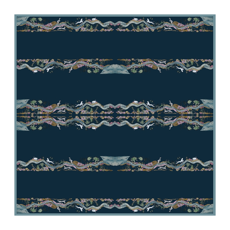 Müzedenal - ELCIELA İPEK FULAR YAŞAM II 90X90
