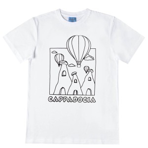 Göreme Balonlar Boyama Seti T-Shirt - Thumbnail
