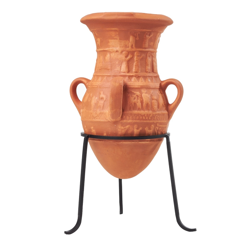 İnandık Vazosu Kahverengi Terracotta