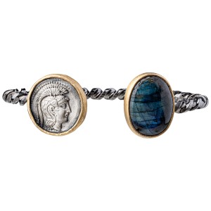 Labradorit Taşlı Burgu Bileklik - Thumbnail