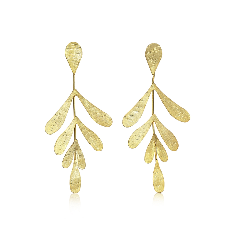 Müzedenal - Mimoza Gümüş Küpe