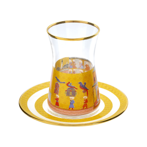 Minyatür Koleksiyonu Sarı Çay Bardağı - Thumbnail