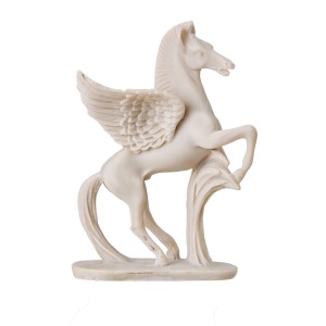 Pegasus Mini Heykel Beyaz - Thumbnail