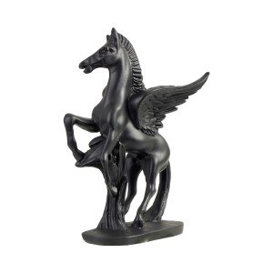 Pegasus Mini Heykel Siyah - Thumbnail