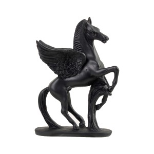 Pegasus Mini Heykel Siyah - Thumbnail