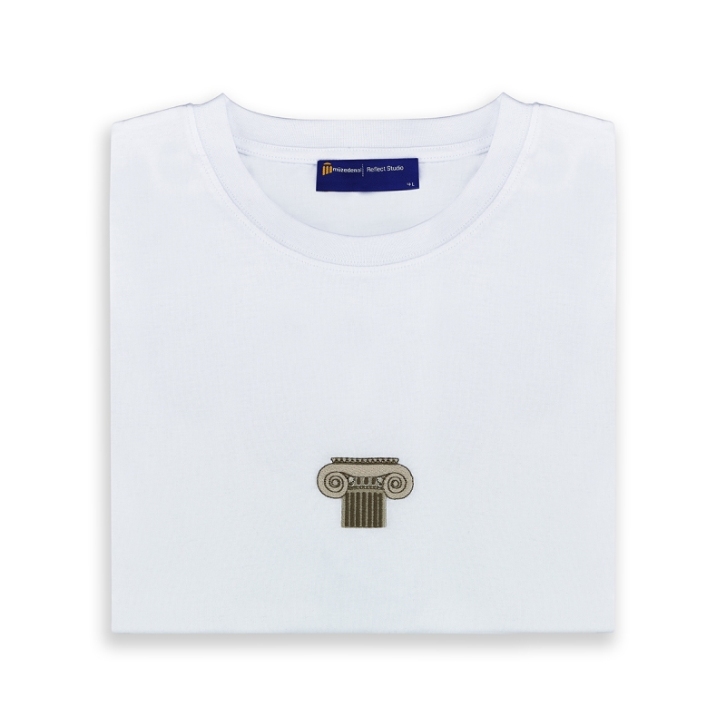 Reflect Arkeoloji Sütun T-Shirt Beyaz Unisex