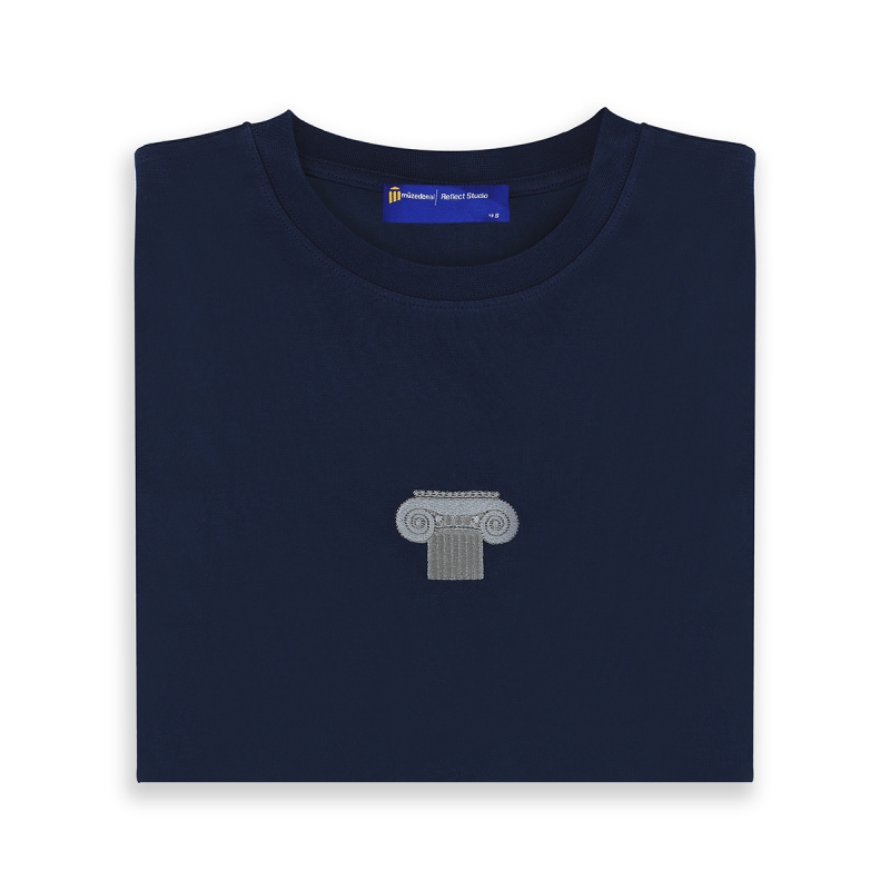 Reflect Arkeoloji Sütun T-Shirt Lacivert Unisex