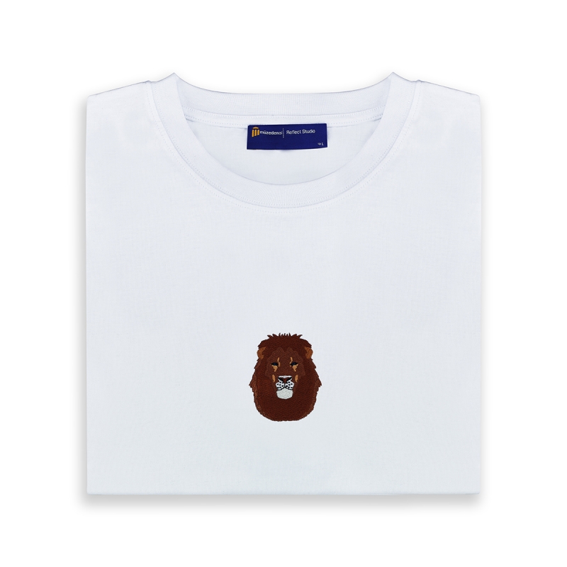 Reflect Topkapı Aslan T-Shirt Beyaz Unisex
