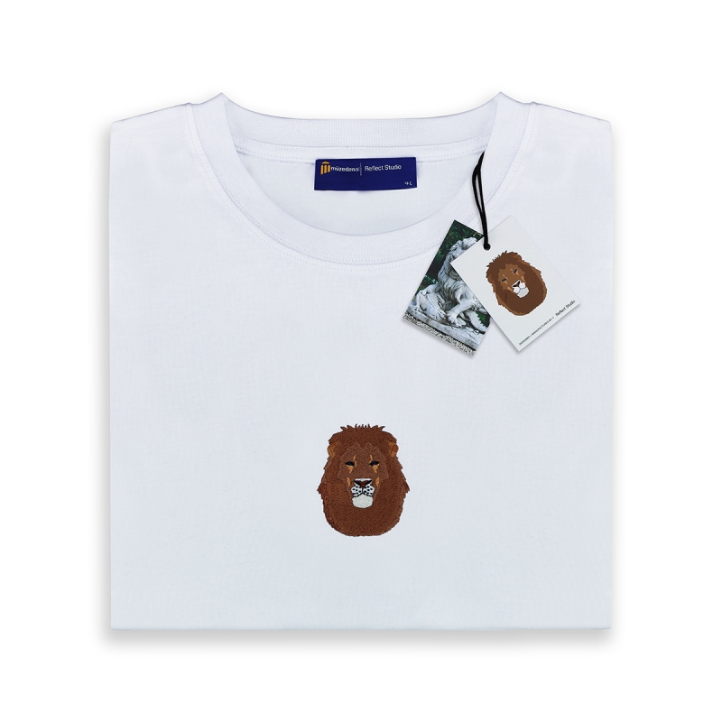 Reflect Topkapı Aslan T-Shirt Beyaz Unisex