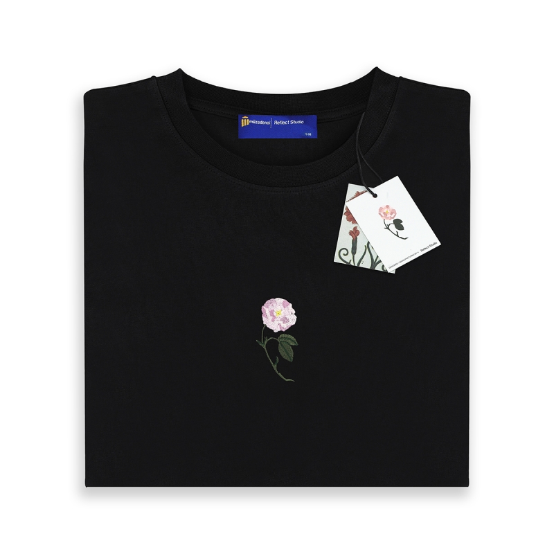 Reflect Topkapı Şakayık T-Shirt Siyah Unisex