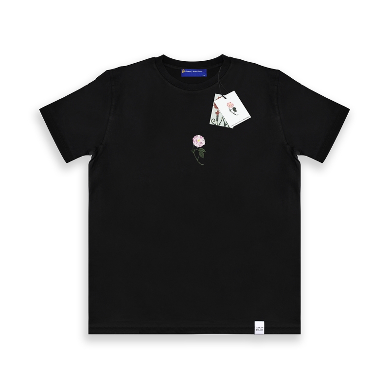 Reflect Topkapı Şakayık T-Shirt Siyah Unisex