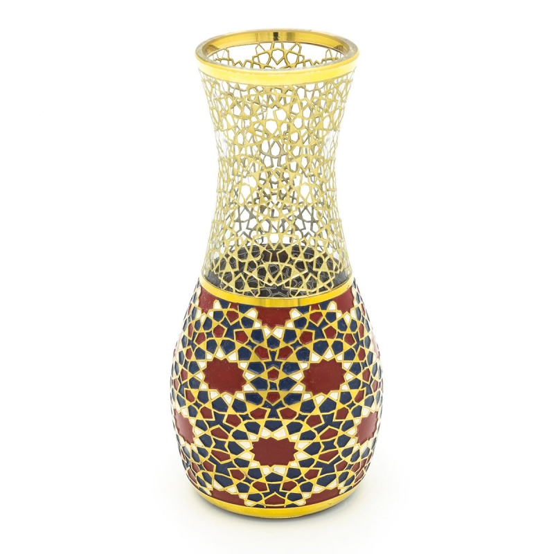 Selçuklu Koleksiyonu Renkli Şeffaf Vazo